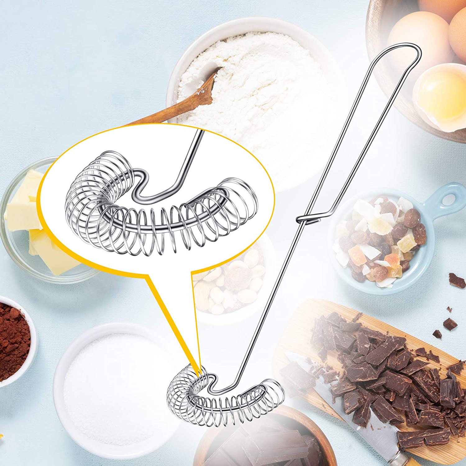 Çelik Spiral Çırpıcı 2 ADET Solingen Professional 718583