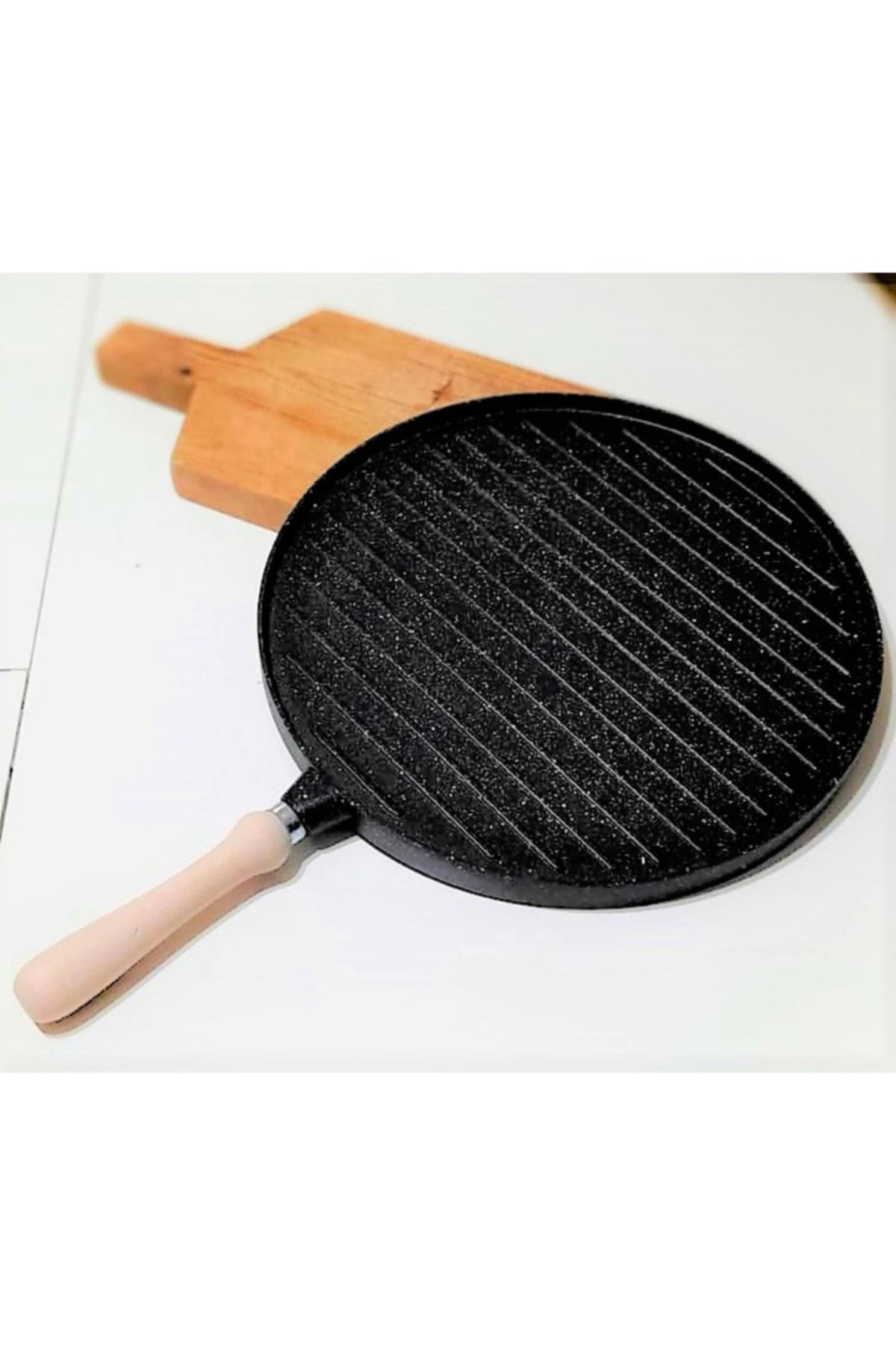 Çift Taraflı Döküm Granit Gözleme Bazlama Tavası 719155