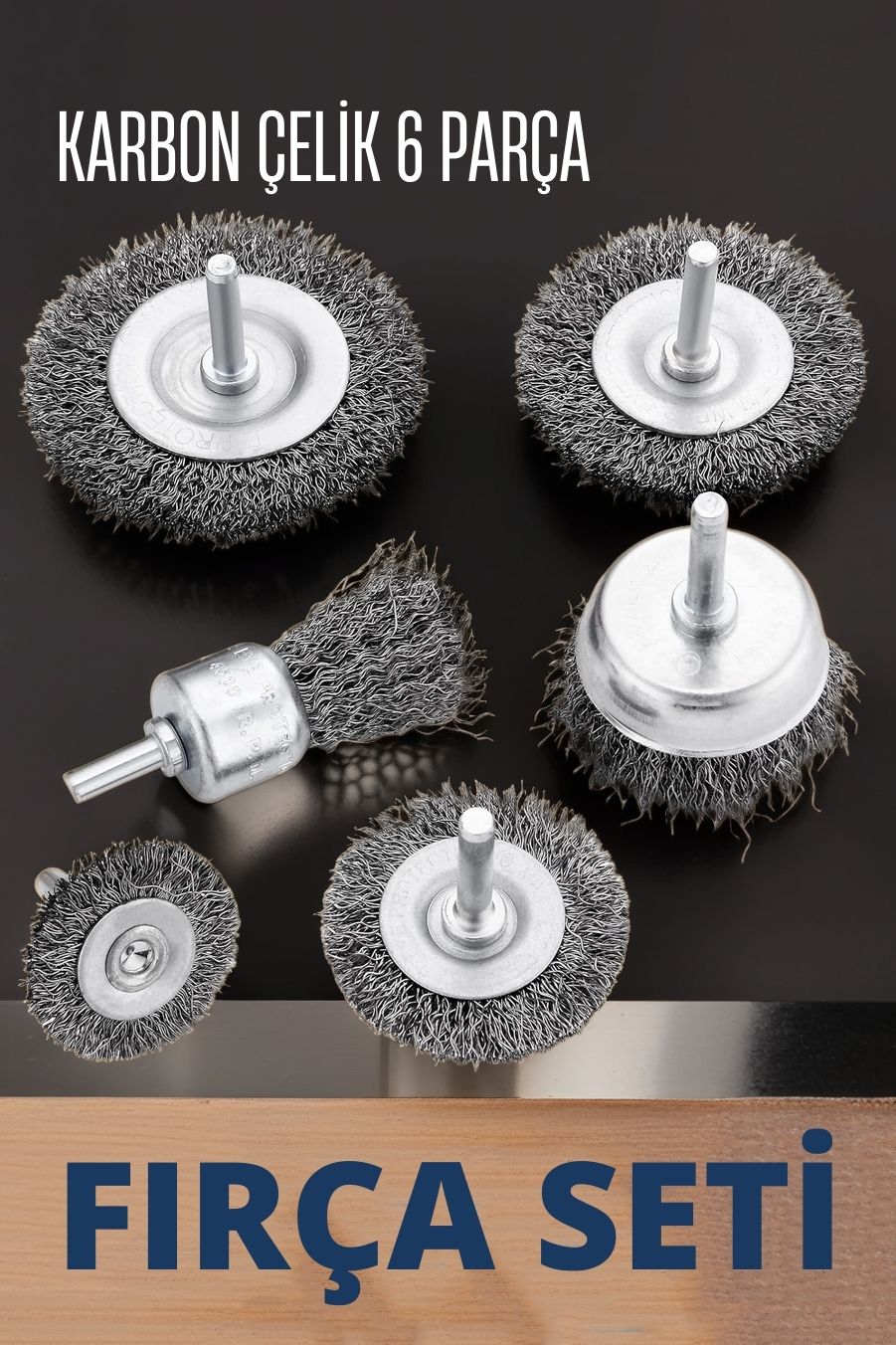 TransForMacion Matkap Tel Fırça Seti 1/4 inç 719203
