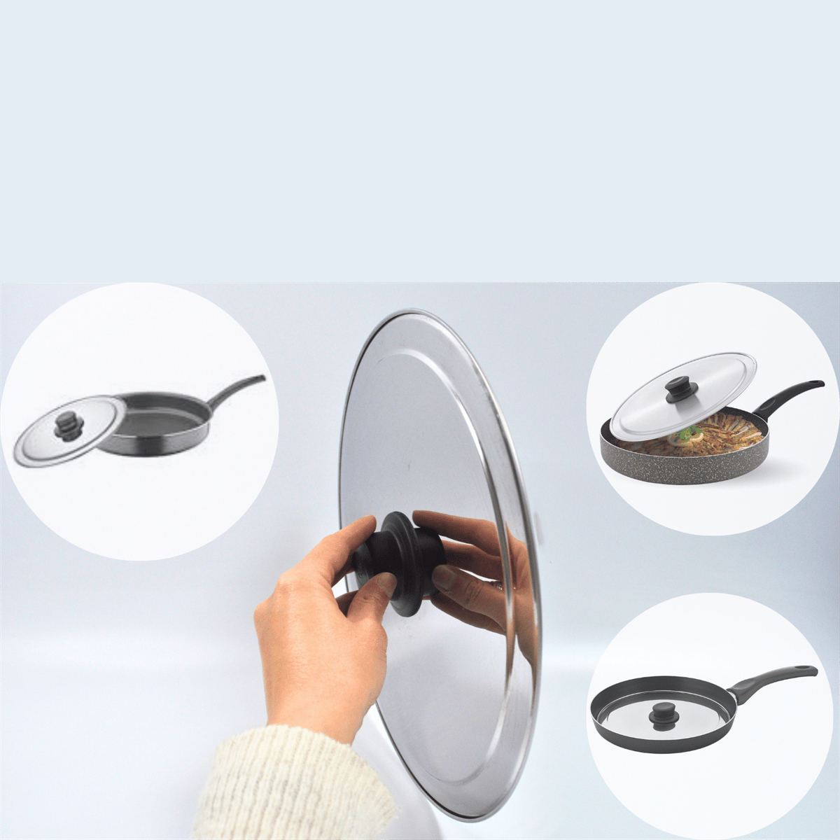31 cm Kızartma Tavası Kapağı Çelik Żelazny Design 719802