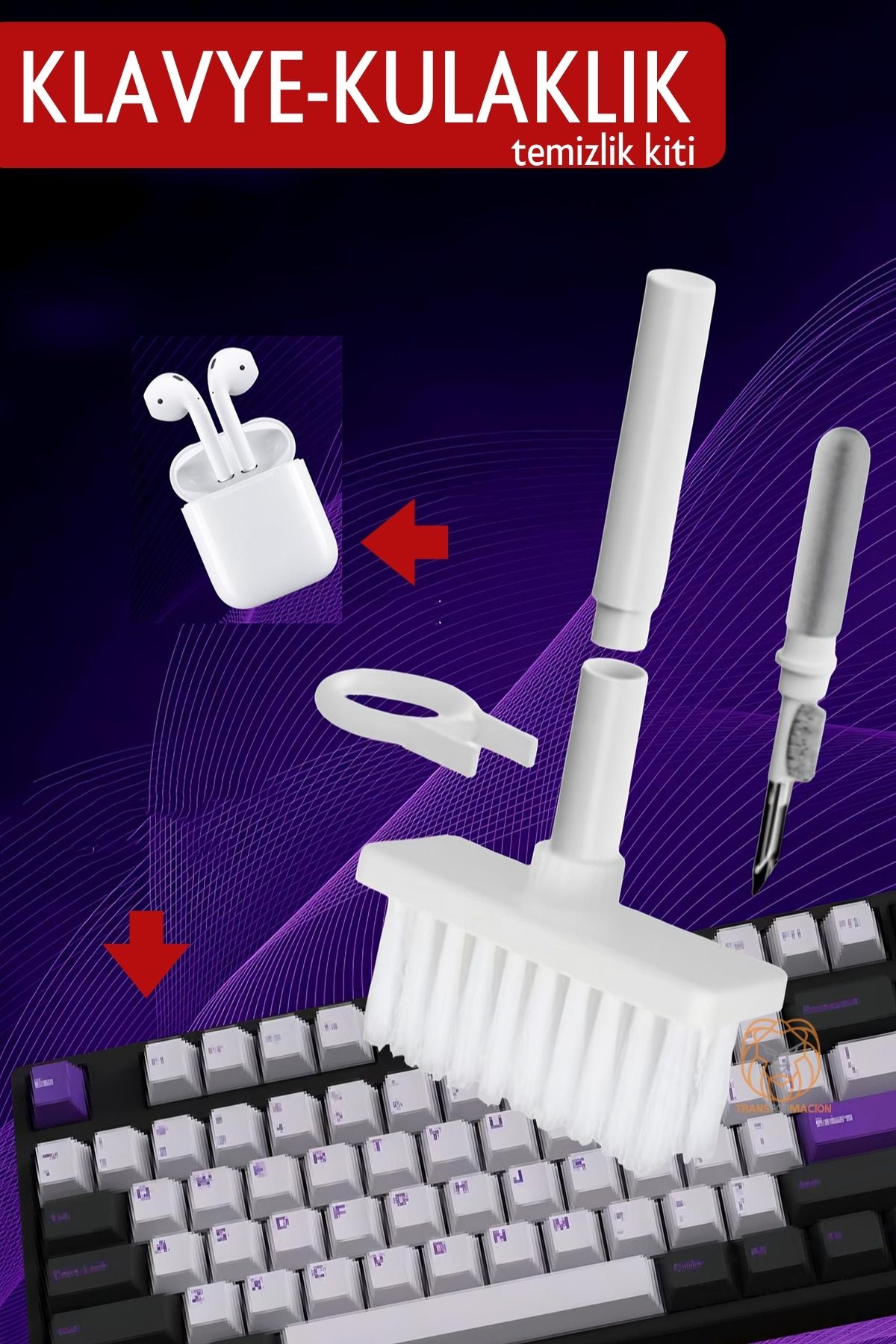 ModaCar Klavye Kulaklık Temizlik Kitİ